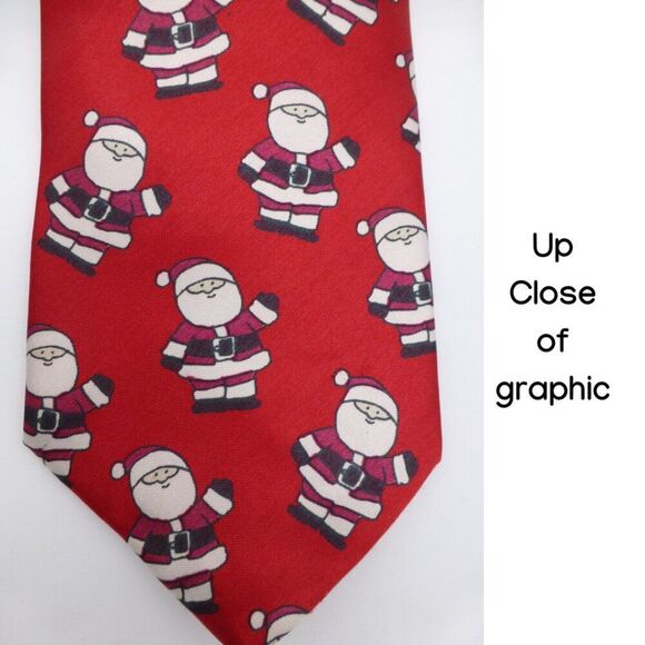 Surrey Santa Clause All Over Graphic Tie For Christmas - Picture 7 of 10